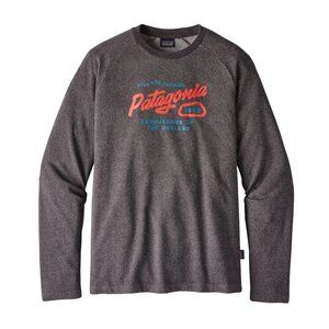 Patagonia Splitter Script Lightweight Crew Sweatshirt Mens XL
